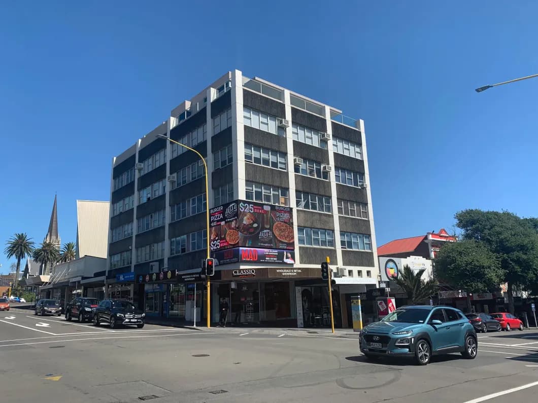 Billboard over intersection
