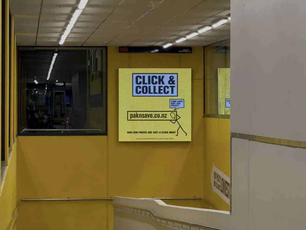 Pak'nSave going down the ramp