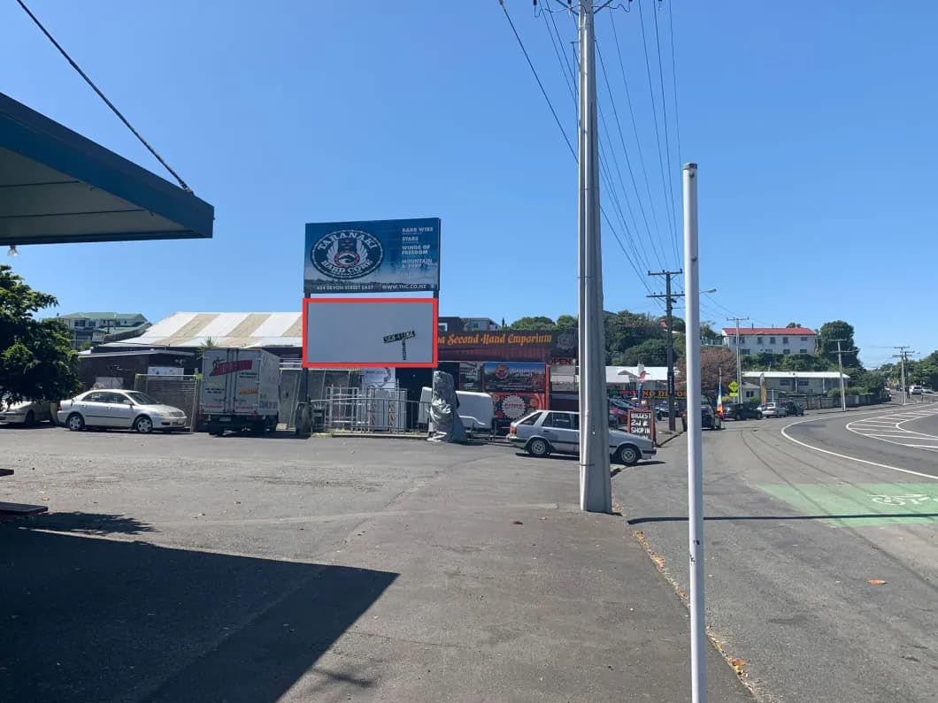 Billboard over intersection