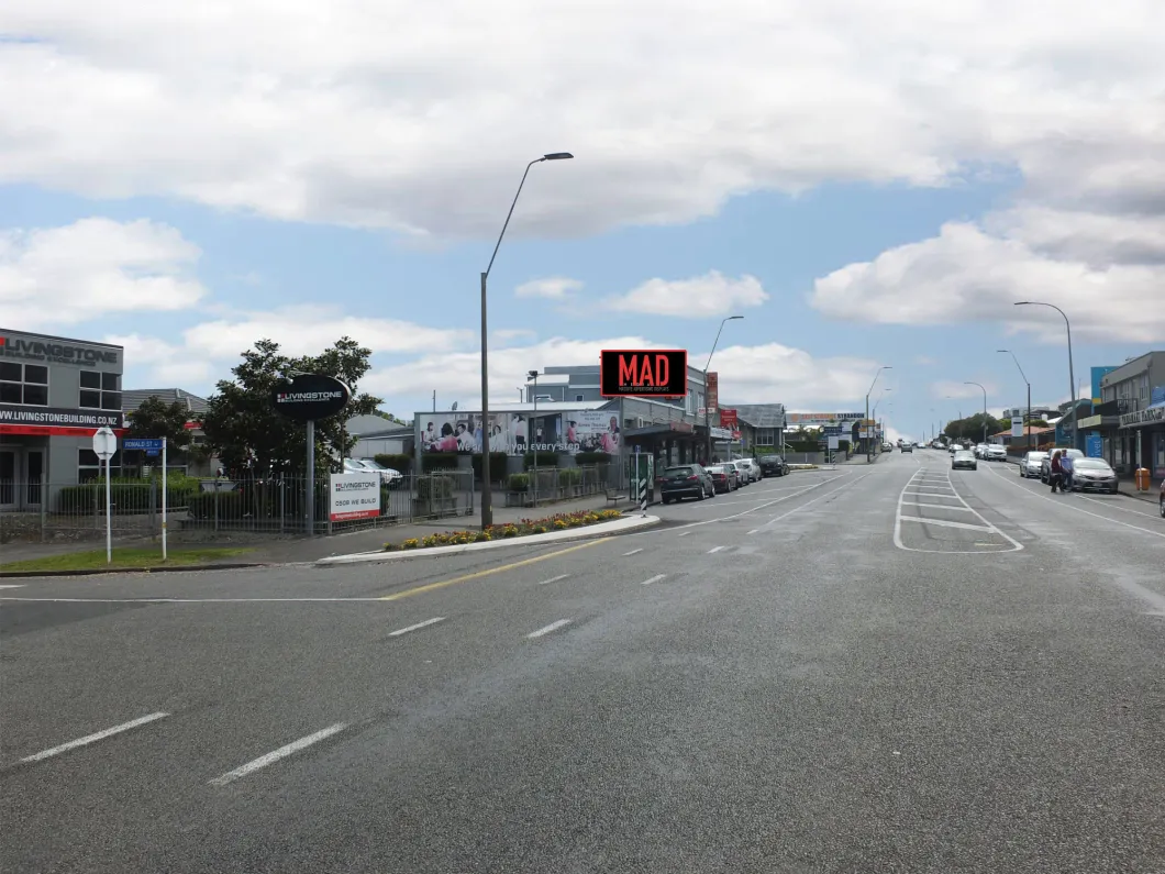 Billboard over intersection